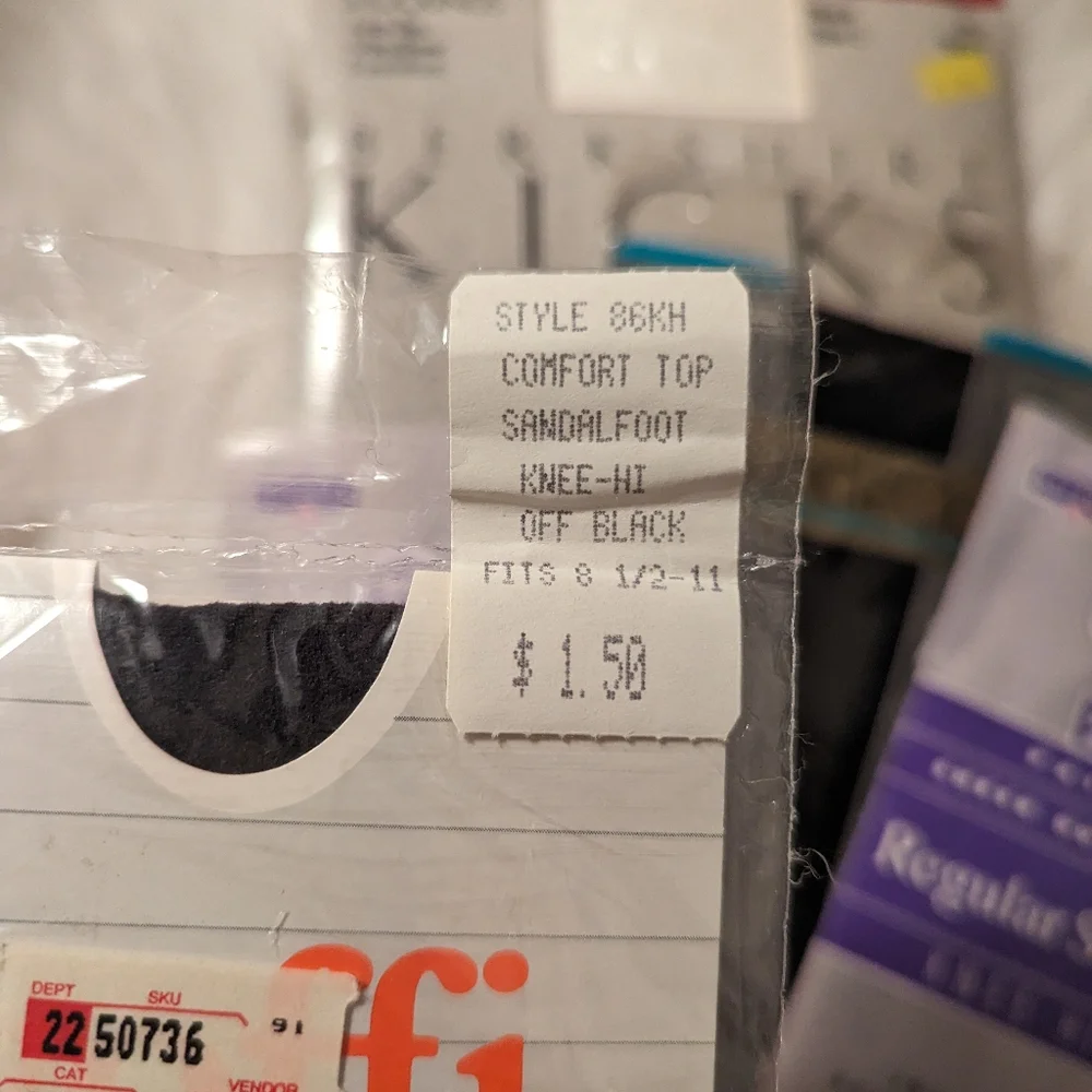 Set of 5‎ vintage knee highs